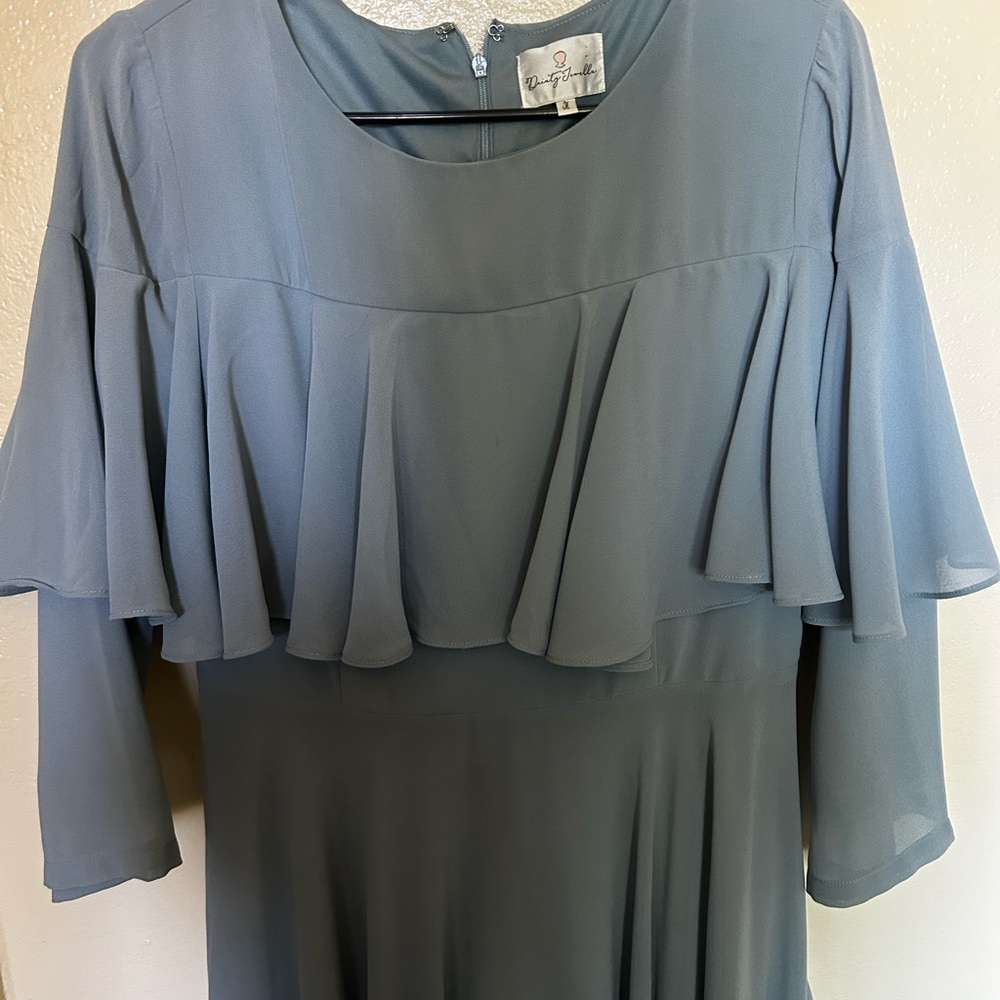 Dainty Jewells Soft Blue Dress - Picture 3 of 5